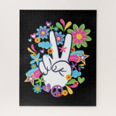 Hippie Peace Signs Puzzle (Vertikal)