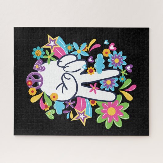 Hippie Peace Signs Puzzle (Horizontal)