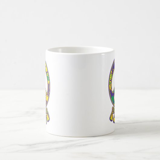 Hippie Peace Symbol Kaffeetasse (Mittel)