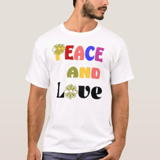 Hippie Peace und Liebe T - Shirt