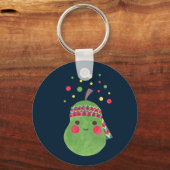 Hippie Pear Schlüsselanhänger (Vorderseite)