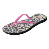 Hippie Pink Rip Flip Flops Badesandalen (Schrägansicht)