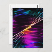 Hippie Pink und lila Liebe Frieden Postkarte (Vorne/Hinten)