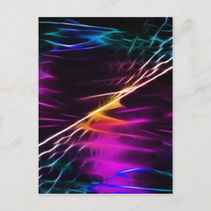 Hippie Pink und lila Liebe Frieden Postkarte