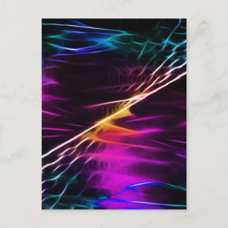 Hippie Pink und lila Liebe Frieden Postkarte