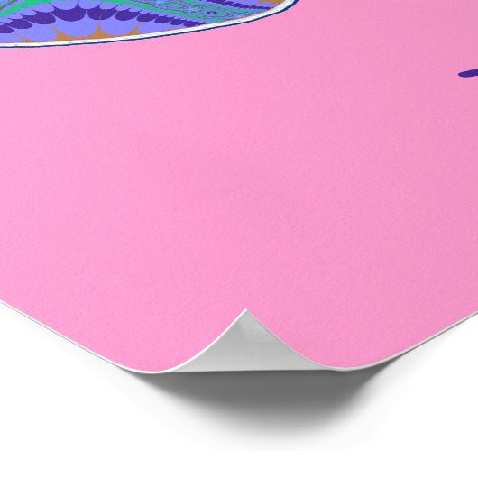 Hippie Pong Ping Pong Poster (Ecke)