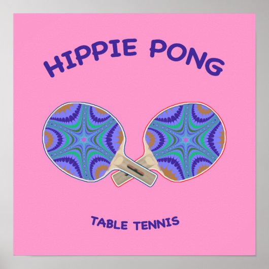 Hippie Pong Ping Pong Poster (Vorne)