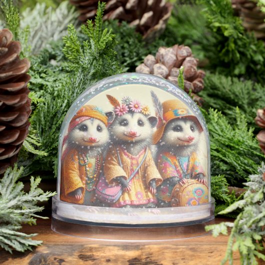Hippie Possum Friends Schneekugeln (Winter)