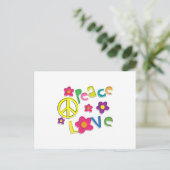 Hippie Postkarte (Stehend Vorderseite)