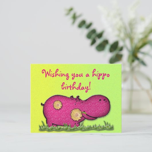 Hippie Postkarte (Stehend Vorderseite)