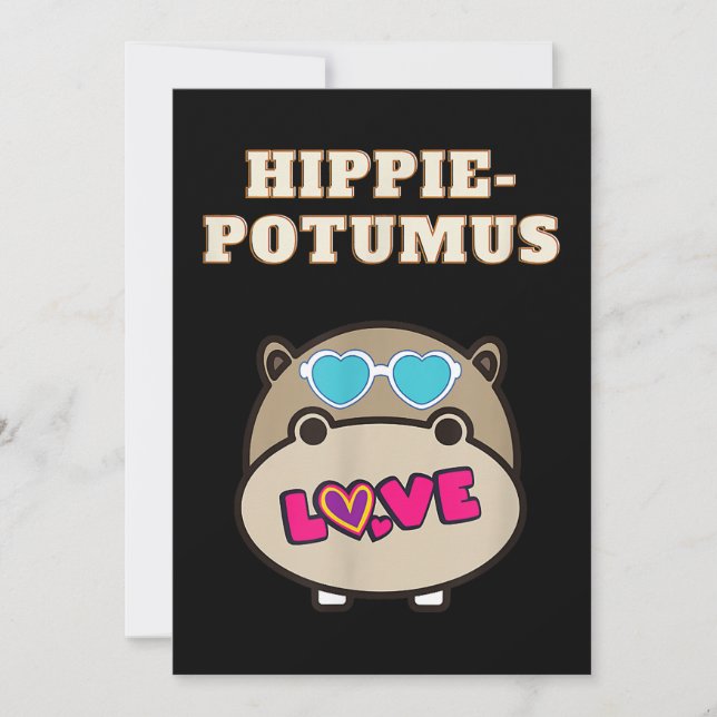 Hippie Potumus Baby Hippopotamus Lover (Vorderseite)