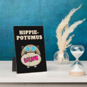 Hippie Potumus Baby Hippopotamus Lover Fotoplatte (Seite)