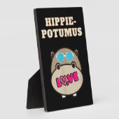 Hippie Potumus Baby Hippopotamus Lover Fotoplatte (Seite)