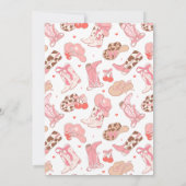 Hippie Preppy Cowgirl Einladung (Rückseite)