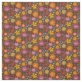 Hippie Psychedelic 70er Groovy Blume Augenmuster Stoff (Muster)