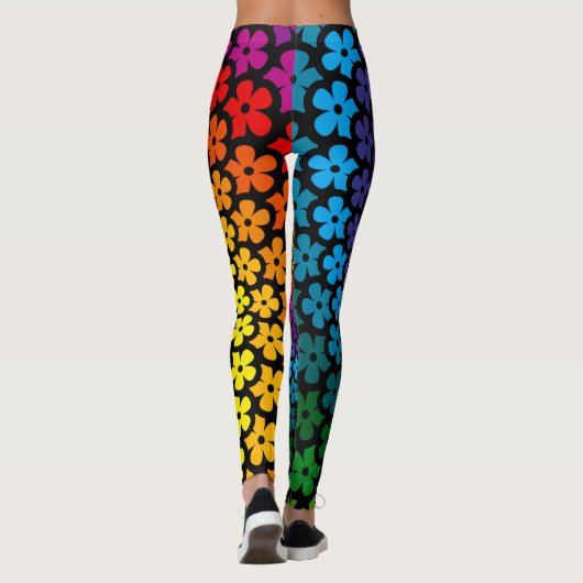 Hippie Psychedelic Gemustert | LEGGINGS (Rückseite)