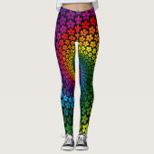 Hippie Psychedelic Gemustert | LEGGINGS (Vorderseite)