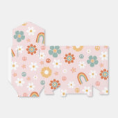 Hippie Rainbow Floral Geburtstag Geschenkschachtel (Ungefaltet)