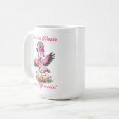 Hippie Retirement Groovy Retro Gefärbte Krawatte F Kaffeetasse (Vorderseite Links)