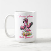 Hippie Retirement Groovy Retro Gefärbte Krawatte F Kaffeetasse (Links)