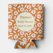 Hippie Retro Daisy Floral Brautparty Dosenkühler (Vorderseite)