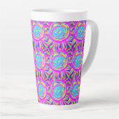 Hippie Retro erfrischt abstrakte Kunst Milchtasse (Rechte Ecke)