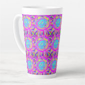 Hippie Retro erfrischt abstrakte Kunst Milchtasse (Linke Ecke)