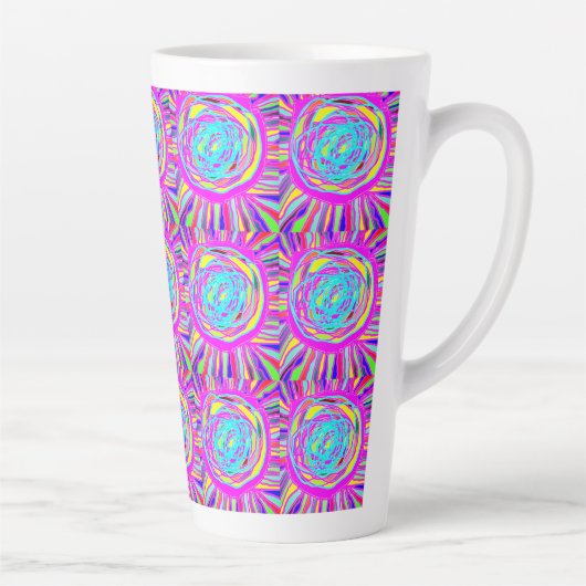 Hippie Retro erfrischt abstrakte Kunst Milchtasse (Rechts)