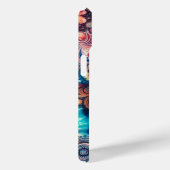 Hippie Retro Krawatte-Dye Mit Monogramm Case-Mate iPhone Hülle (Rückseite / Rechts)