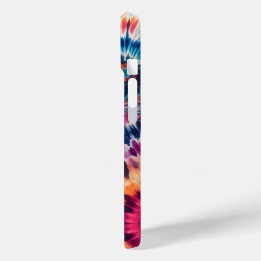 Hippie Retro Krawatte-Dye Mit Monogramm Case-Mate iPhone Hülle (Rückseite / Links)