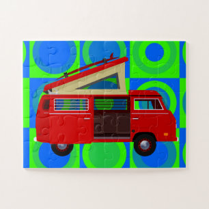 HIPPIE RETRO VAN JIGSAW PUZZLE EASY