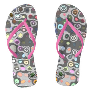 Hippie-Rosette-Riemen Flip Flops Badesandalen