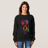 Hippie Rottweiler Tie Dye Peace Sign Psychedelic D Sweatshirt (Vorne ganz)