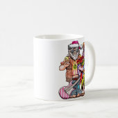 Hippie Santa Couple Kaffeetasse (VorderseiteRechts)
