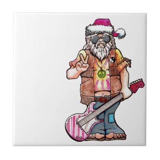 Hippie Santa Fliese (Vorderseite)