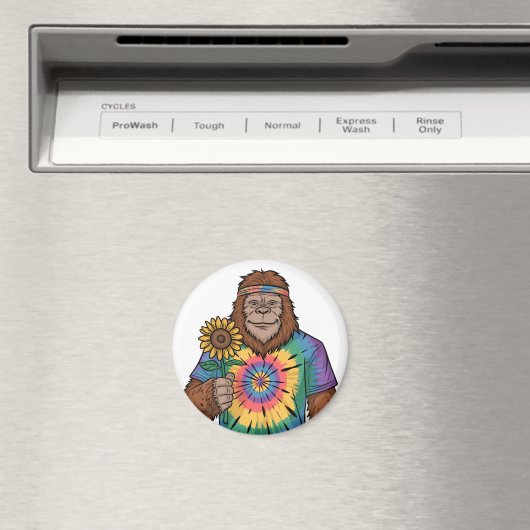Hippie Sasquatch Magnet (In Situ (Geschirrspüler))