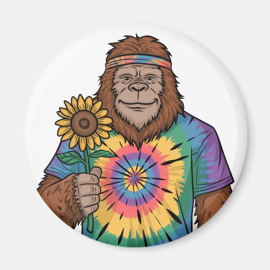 Hippie Sasquatch Magnet (Vorne)
