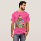 Hippie Sasquatch mit Sonnenblume T-Shirt (Vorne ganz)
