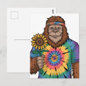 Hippie Sasquatch Postkarte (Vorne/Hinten)