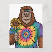 Hippie Sasquatch Postkarte (Vorderseite)