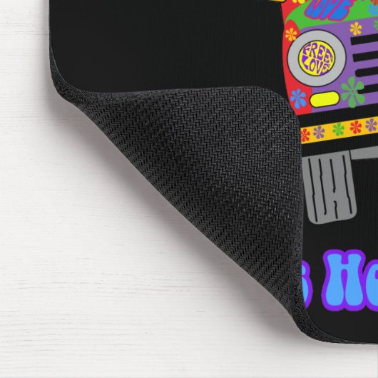 Hippie-Schulbus Mousepad (Ecke)