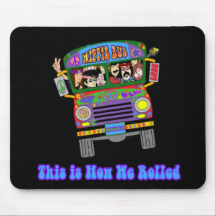 Hippie-Schulbus Mousepad