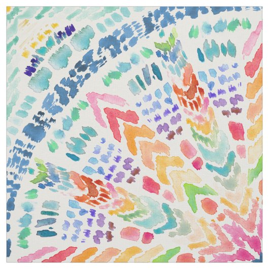 HIPPIE-SCHWINGUNGEN Regenbogen-Mandala Stoff (Muster)