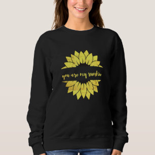 Hippie Sie sind mein Sonnenblumendesign Sweatshirt