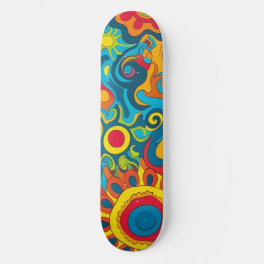 Hippie Skateboard (Vorderseite)