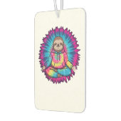Hippie Sloth Peace Sign Tie-Dy Autolufterfrischer (Links)
