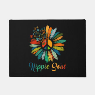 Hippie Soul Essential Peace Sign Hippie Sonnenblum Fußmatte