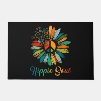 Hippie Soul Essential Peace Sign Hippie Sonnenblum Fußmatte