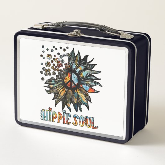 Hippie Soul Metall Brotdose (Vorderseite)