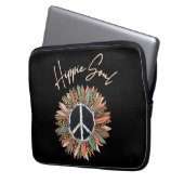 Hippie Soul Peace Signature Sonnenblume Laptopschutzhülle (Vorderseite Links)